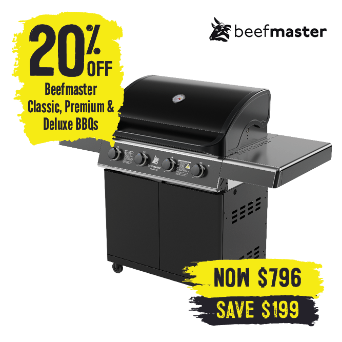20% Off Beefmaster Classic, Premium & Deluxe BBQs | Shop Now